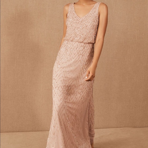 BHLDN blush Blaise bridesmaid dress size 8 - Anthropologie - Picture 2 of 11